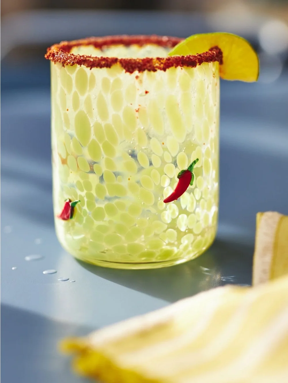 Anthropologie Chili Pepper Icon Juice Glass - Set of 2
